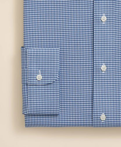 Brooks Brothers Explorer Collection Non-Iron Twill Ainsley Collar Gingham, Dress Shirt | Brooks Brothers outlet
