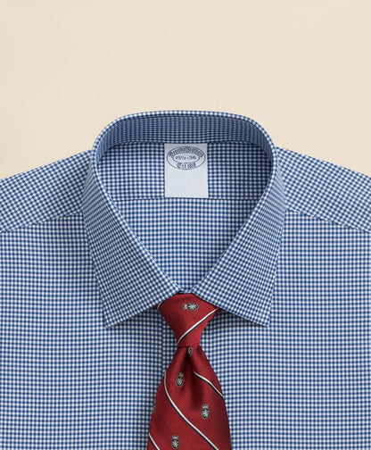 Brooks Brothers Explorer Collection Non-Iron Twill Ainsley Collar Gingham, Dress Shirt | Brooks Brothers outlet