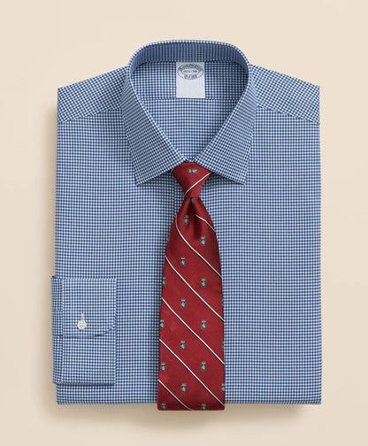 Brooks Brothers Explorer Collection Non-Iron Twill Ainsley Collar Gingham, Dress Shirt | Brooks Brothers outlet