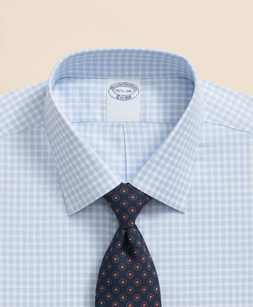 Brooks Brothers Explorer Collection Non-Iron Twill Ainsley Collar, Gingham Dress Shirt | Brooks Brothers online