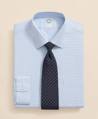 Brooks Brothers Explorer Collection Non-Iron Twill Ainsley Collar, Gingham Dress Shirt | Brooks Brothers online