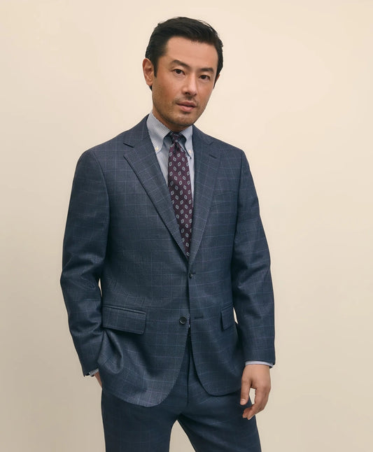 Brooks Brothers Explorer Collection Slim Fit Wool Overcheck Suit Jacket | Brooks Brothers outlet
