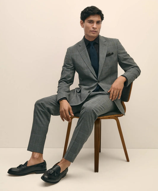 Brooks Brothers Explorer Collection Slim Fit Wool Check Suit Pants | Brooks Brothers sale