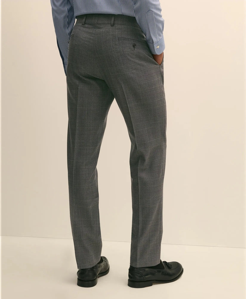 Brooks Brothers Explorer Collection Slim Fit Wool Overcheck Suit Pants | Brooks Brothers outlet