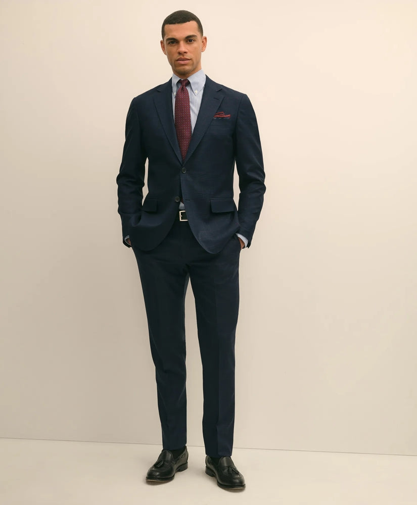 Brooks Brothers Explorer Collection Slim Fit Wool Overcheck Suit Pants | Brooks Brothers discount