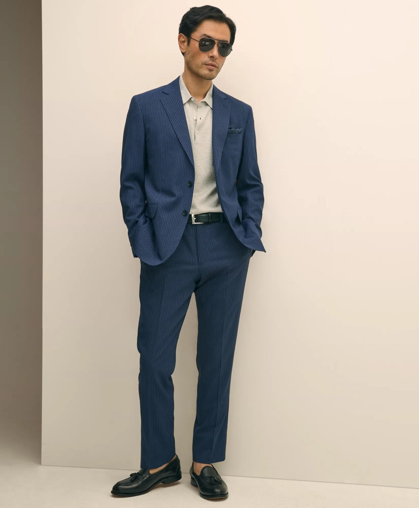 Brooks Brothers Explorer Collection Slim Fit Wool Pinstripe Suit Jacket | Brooks Brothers discount