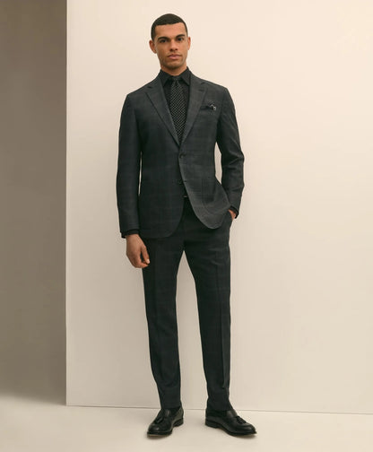 Brooks Brothers Explorer Collection Slim Fit Wool Windowpane Suit Pants | Brooks Brothers discount