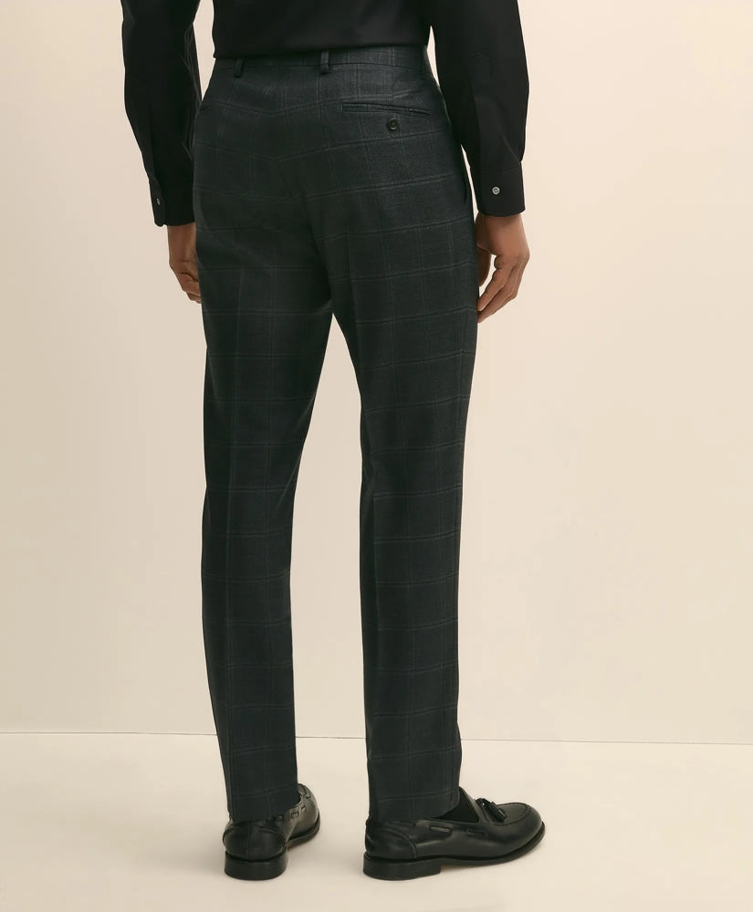 Brooks Brothers Explorer Collection Slim Fit Wool Windowpane Suit Pants | Brooks Brothers discount