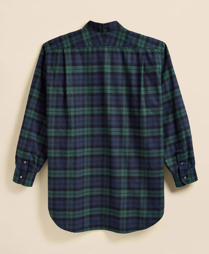 Brooks Brothers X Engineered Garments Cotton Flannel Wing Collar Oversized, Tartan Dress Shirt | Brooks Brothers sale