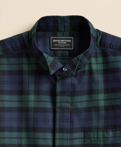 Brooks Brothers X Engineered Garments Cotton Flannel Wing Collar Oversized, Tartan Dress Shirt | Brooks Brothers sale