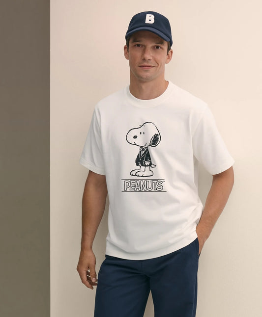 Brooks Brothers X PEANUTS Cotton Graphic Snoopy T-Shirt | Brooks Brothers online