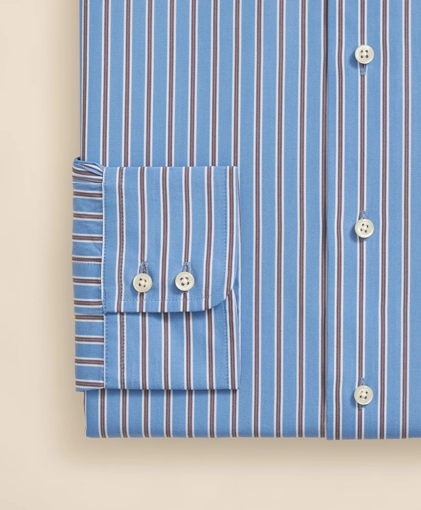 Brooks Brothers X Thomas Mason® Cotton English Collar, Stripe Dress Shirt | Brooks Brothers on sale