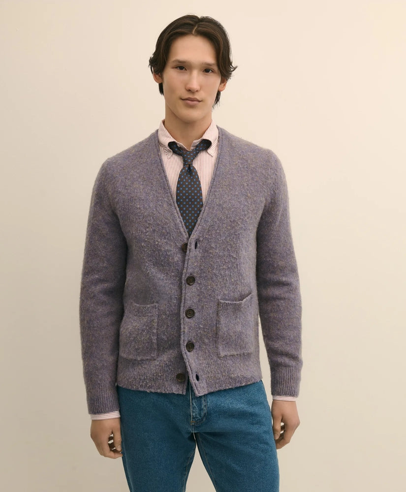Brushed Wool Cardigan | Brooks Brothers for sale
