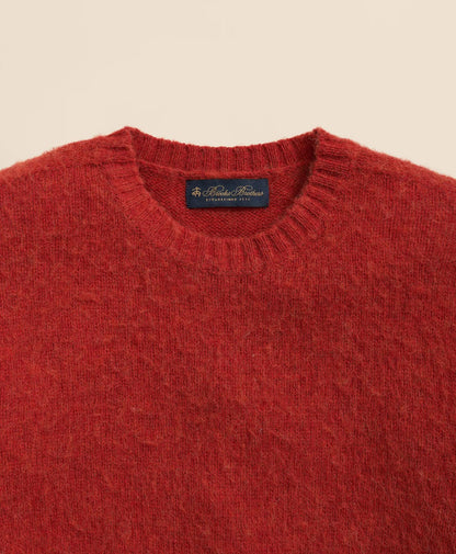 Brushed Wool Crewneck Sweater | Brooks Brothers sale