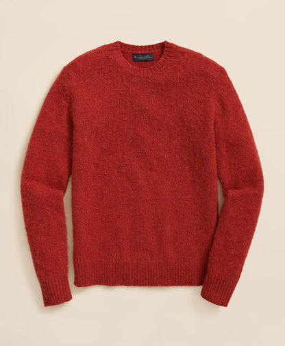 Brushed Wool Crewneck Sweater | Brooks Brothers sale