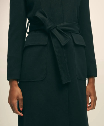 Brushed Wool Twill Wrap Coat | Brooks Brothers for sale