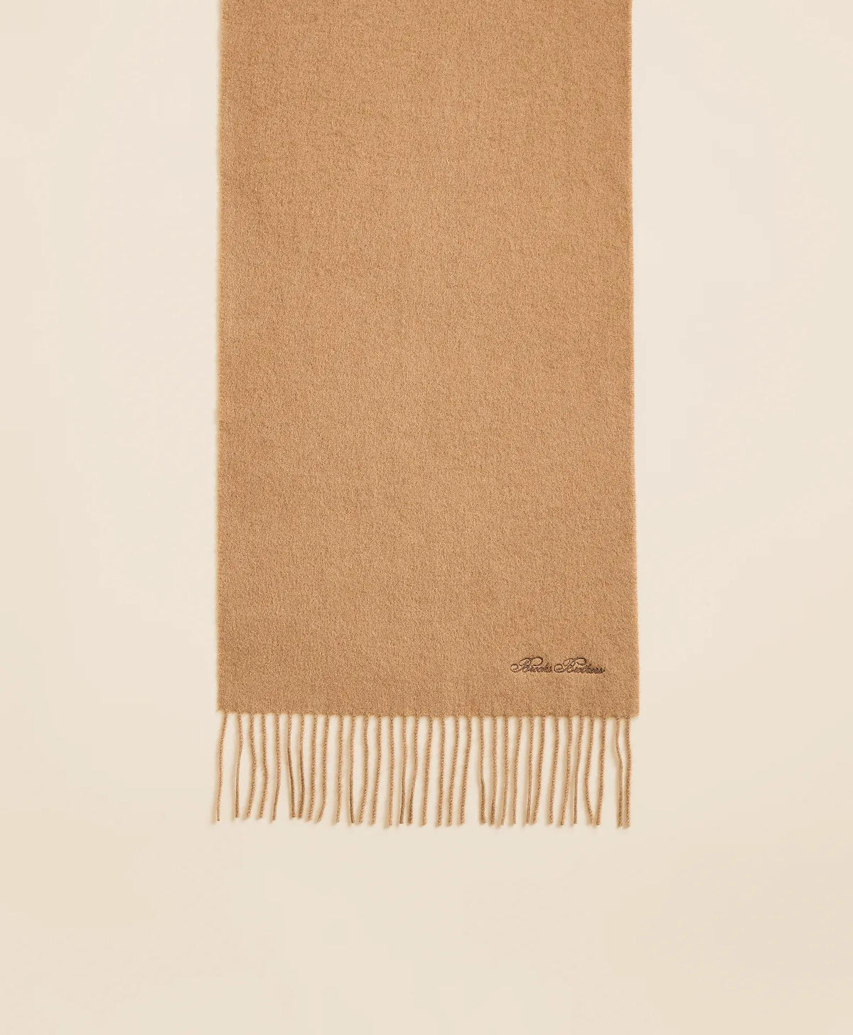 Camel Hair Fringed Scarf | Brooks Brothers outlet