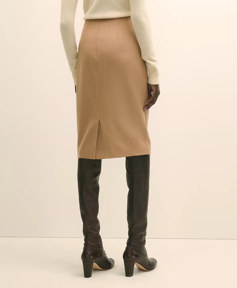 Camel Hair Pencil Skirt | Brooks Brothers discount