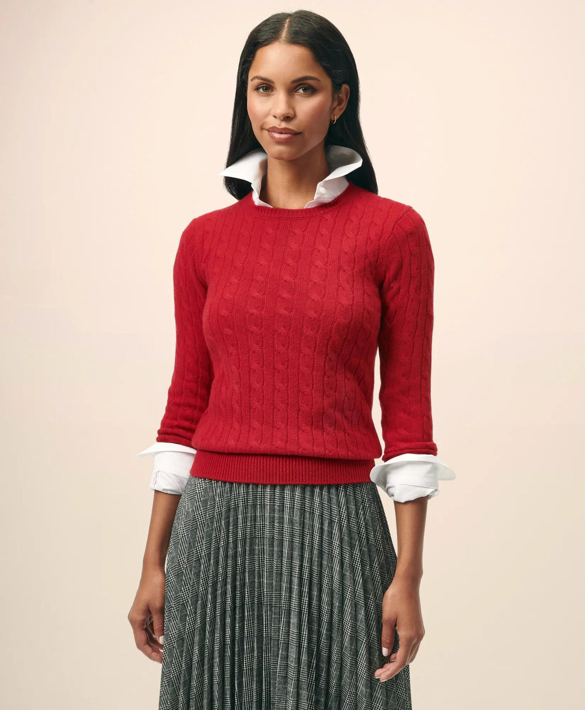 Cashmere Cable Crewneck Sweater | Brooks Brothers sale