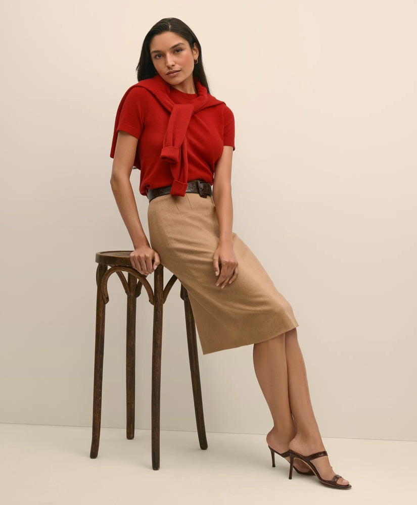 Cashmere Short-Sleeve Shell | Brooks Brothers online