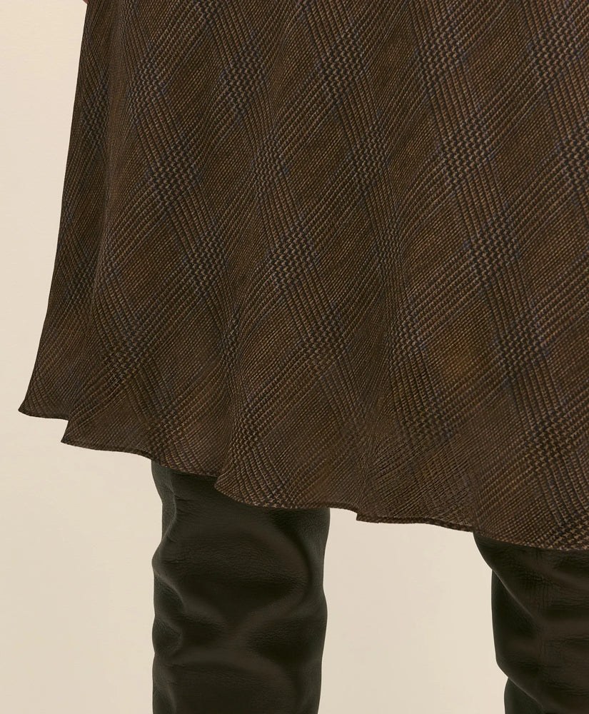 Chiffon Plaid Skirt | Brooks Brothers online shop
