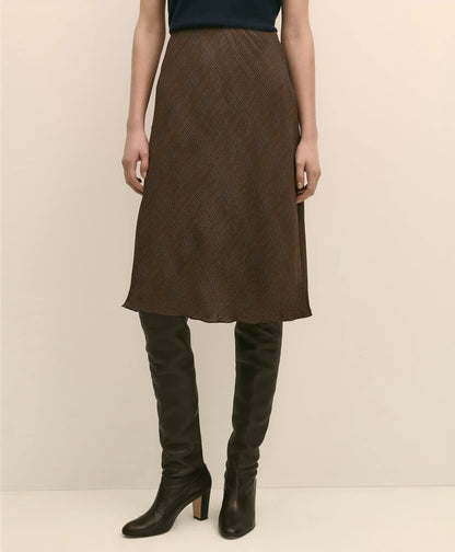 Chiffon Plaid Skirt | Brooks Brothers online shop