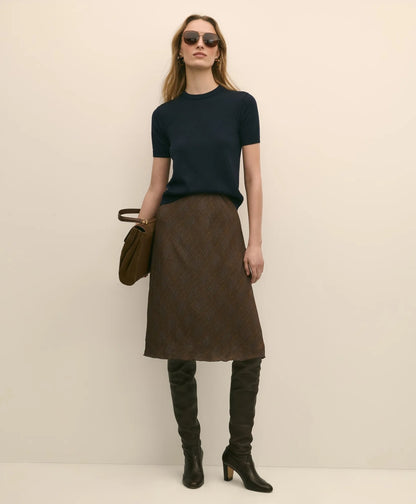 Chiffon Plaid Skirt | Brooks Brothers online shop
