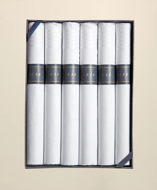 Cigar-Rolled Handkerchiefs-Set of 6 | Brooks Brothers for sale
