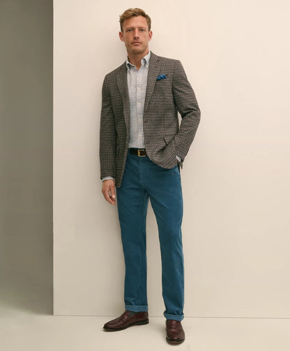 Classic Fit Cotton Wool Blend Knit Houndstooth Sport Coat | Brooks Brothers outlet