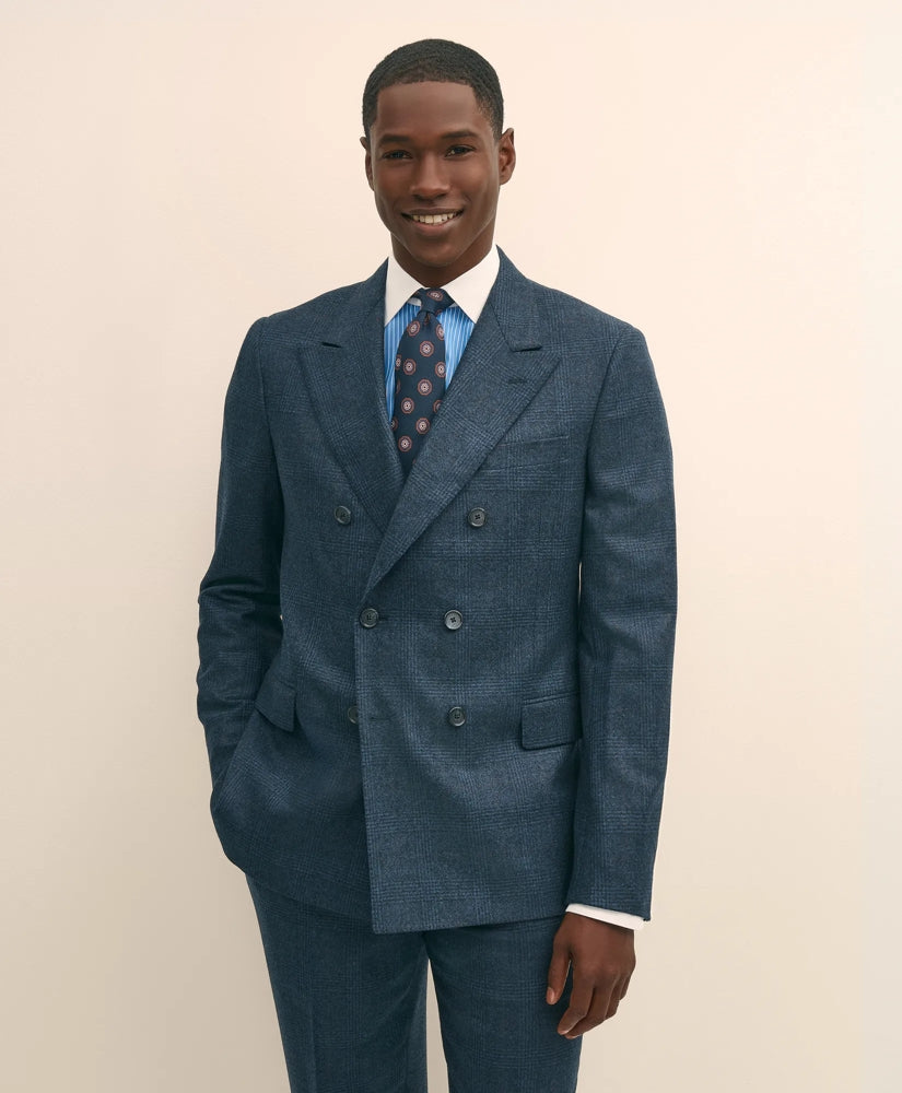 Classic Fit Saxon Wool Bold Overcheck 1818 Suit | Brooks Brothers sale