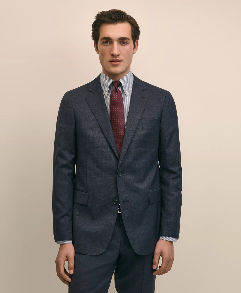 Classic Fit Wool Check 1818 Suit | Brooks Brothers online