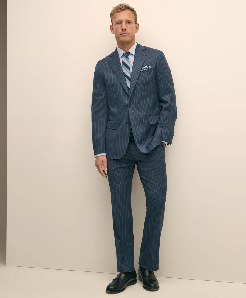 Classic Fit Wool Pinstripe 1818 Suit | Brooks Brothers on sale