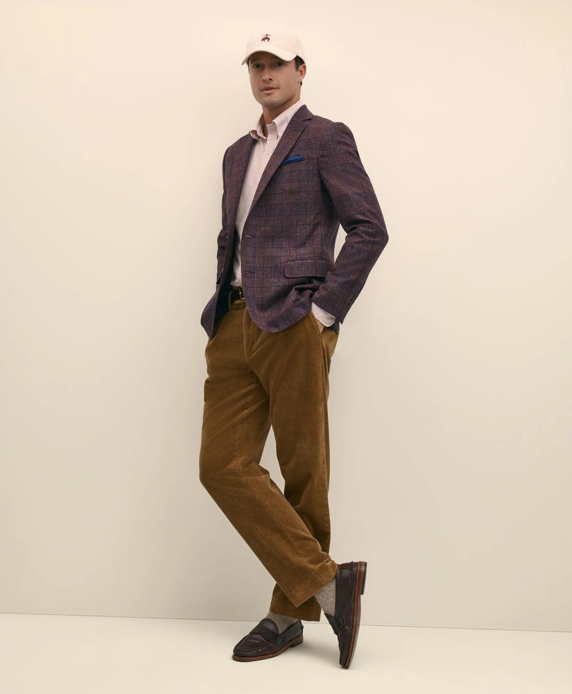 Classic Fit Wool Flannel Plaid Sport Coat | Brooks Brothers sale