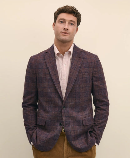 Classic Fit Wool Flannel Plaid Sport Coat | Brooks Brothers sale