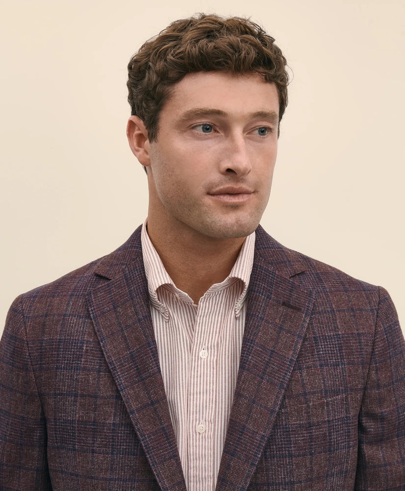 Classic Fit Wool Flannel Plaid Sport Coat | Brooks Brothers sale