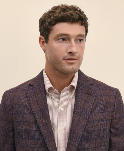Classic Fit Wool Flannel Plaid Sport Coat | Brooks Brothers sale
