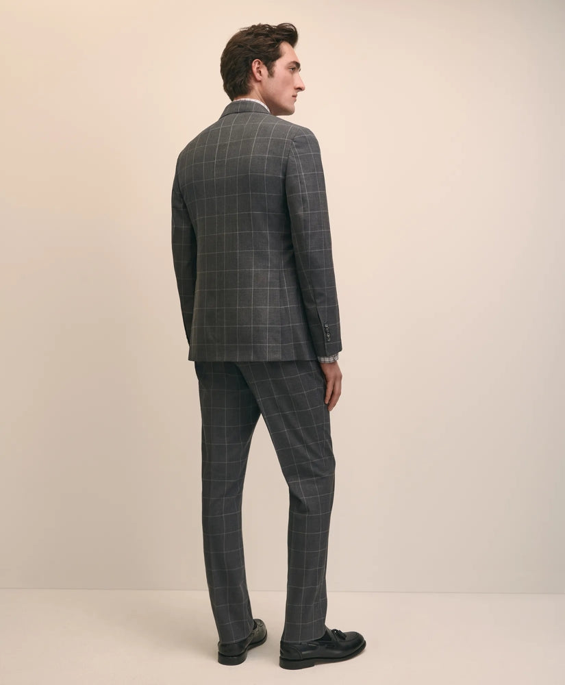 Classic Fit Wool Windowpane 1818 Suit | Brooks Brothers online shop