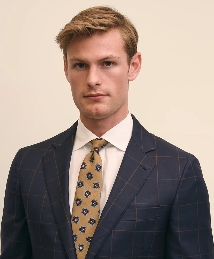Classic Fit Wool Windowpane 1818 Suit | Brooks Brothers discount