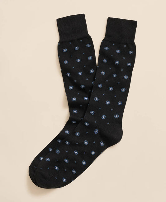Cotton-Blend Foulard Socks | Brooks Brothers online shop