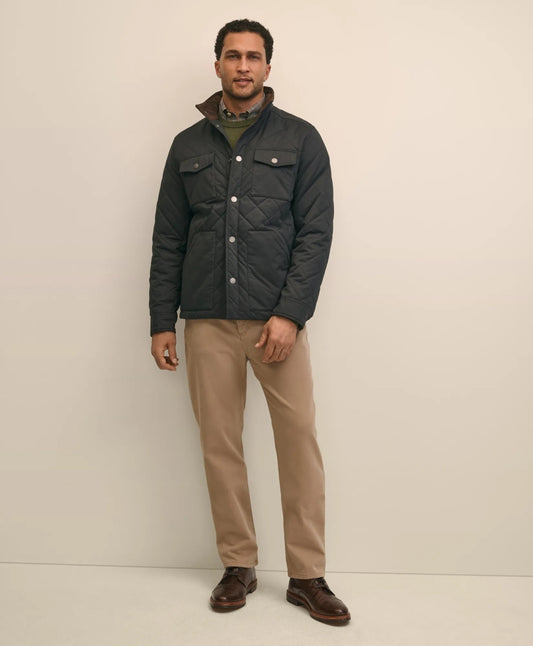 Big & Tall Cotton Blend Quilted Shirt Jacket | Brooks Brothers for sale