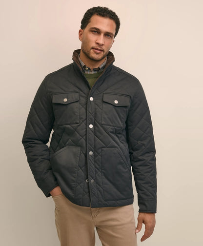 Big & Tall Cotton Blend Quilted Shirt Jacket | Brooks Brothers for sale
