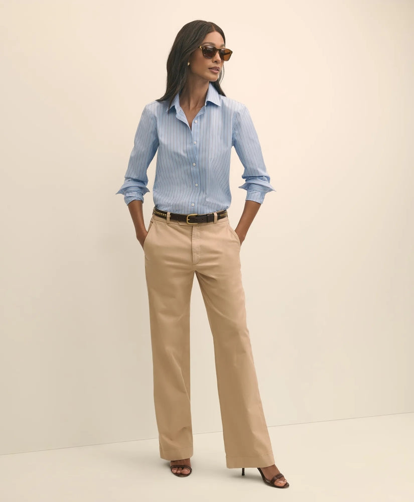 Cotton Blend Relaxed Chino Pants | Brooks Brothers outlet