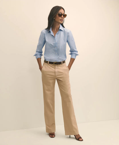 Cotton Blend Relaxed Chino Pants | Brooks Brothers outlet