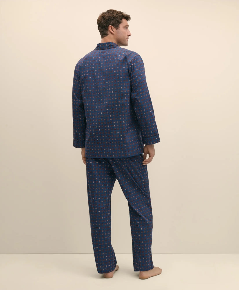 Cotton Broadcloth Paisley Pajamas | Brooks Brothers for sale