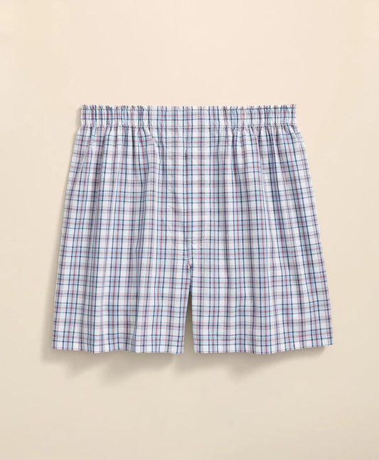 Cotton Broadcloth Plaid Boxers | Brooks Brothers on sale