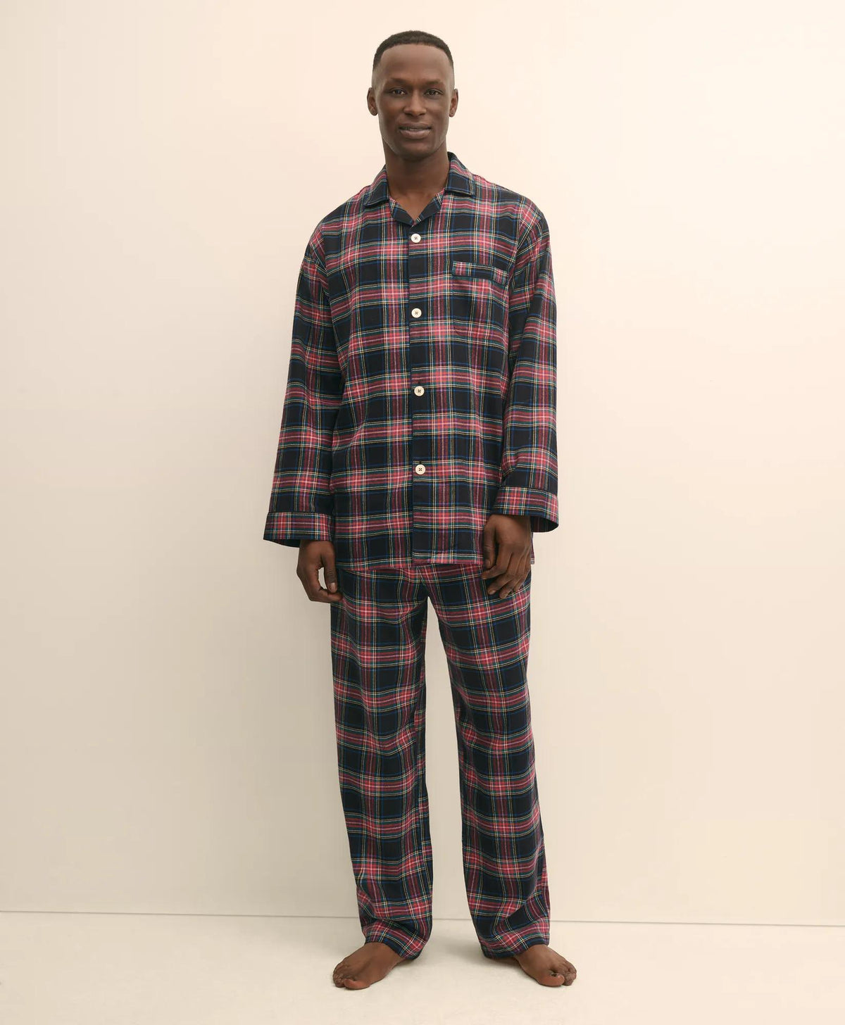 Cotton Flannel Tartan Pajamas | Brooks Brothers on sale