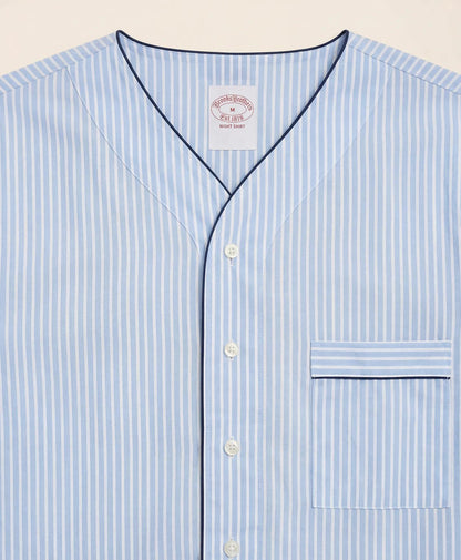 Cotton Broadcloth Striped Nightshirt | Brooks Brothers on sale