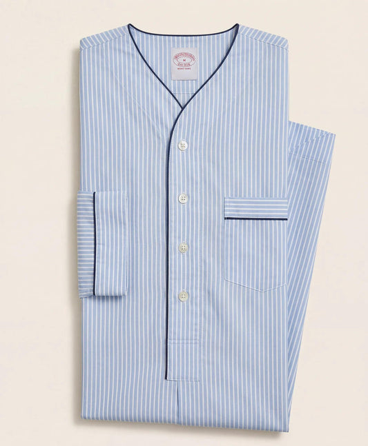 Cotton Broadcloth Striped Nightshirt | Brooks Brothers on sale