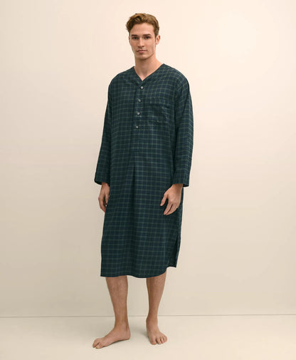 Cotton Flannel Tartan Nightshirt | Brooks Brothers online