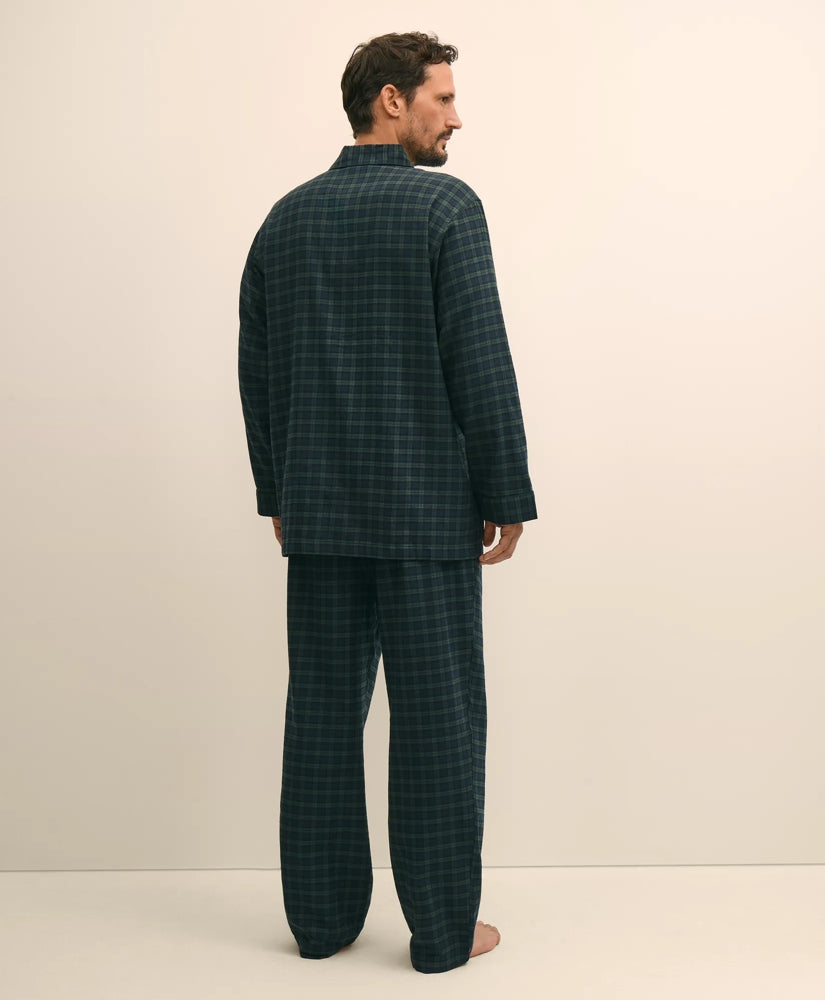Cotton Flannel Tartan Pajamas | Brooks Brothers on sale
